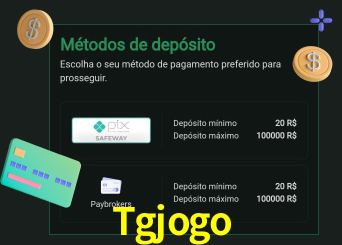 O cassino Tgjogo oferece uma grande variedade de métodos de pagamento